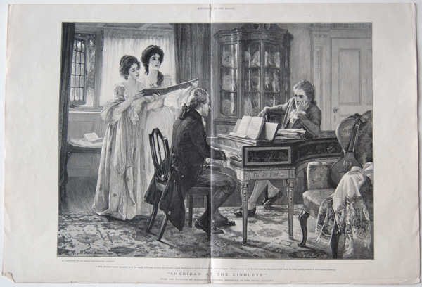 antique music prints (19th century)